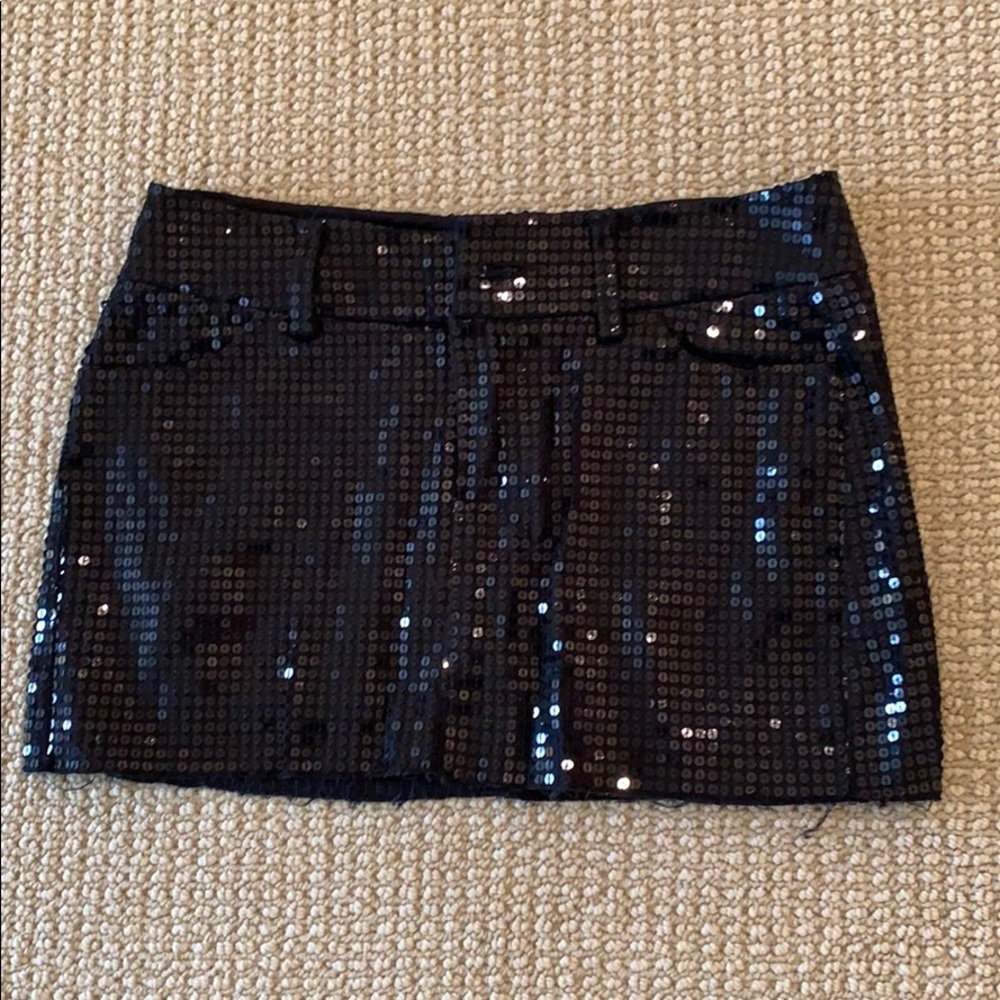 Sequin mini skirt